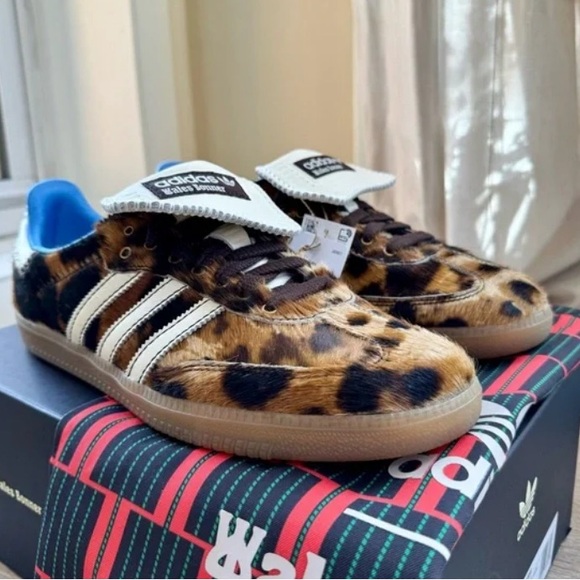 adidas Shoes - Adidas x Wales Bonner Samba Pony Leopard Print Women's